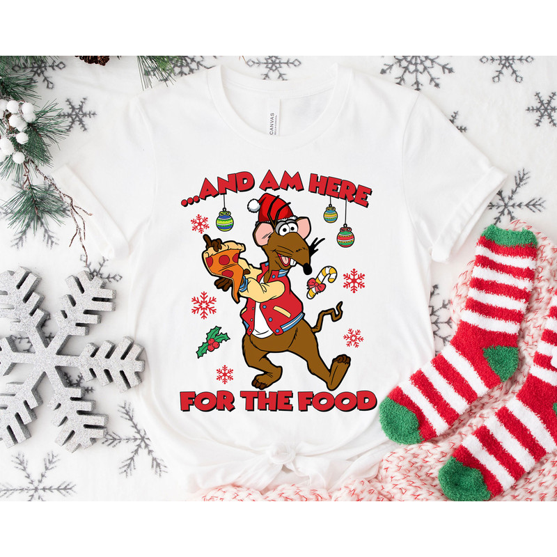 The Muppets Christmas Carol Rizzo the Rat I Am Here For The Food Shirt Family Matching Walt Disney World Shirt Gift Ideas Men Women.jpg