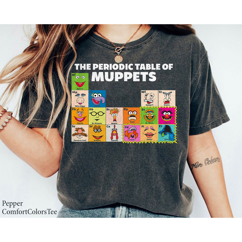 The Muppets Periodic Table Of The Muppets Shirt Family Matching Walt Disney World Shirt Gift Ideas Men Women.jpg