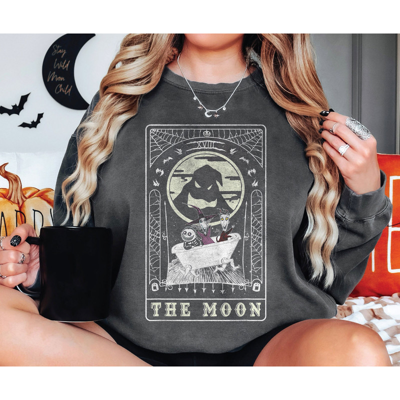 The Nightmare Before Christmas The Moon Card  Halloween Shirt Walt Disney World Shirt Gift Ideas Men Women.jpg