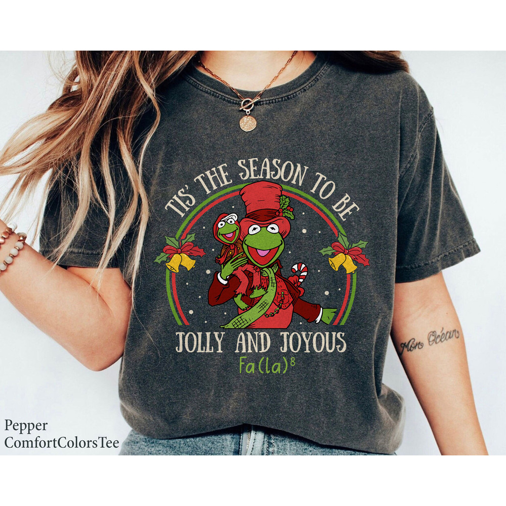 Tis The Season To Be Jolly And Joyous Fa La 8 Kermit Frog Shirt Family Matching Walt Disney World Shirt Gift Ideas Men Women.jpg