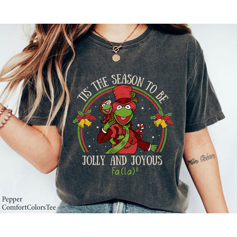 Tis The Season To Be Jolly And Joyous Fa La 8 Kermit Frog Shirt Family Matching Walt Disney World Shirt Gift Ideas Men Women.jpg