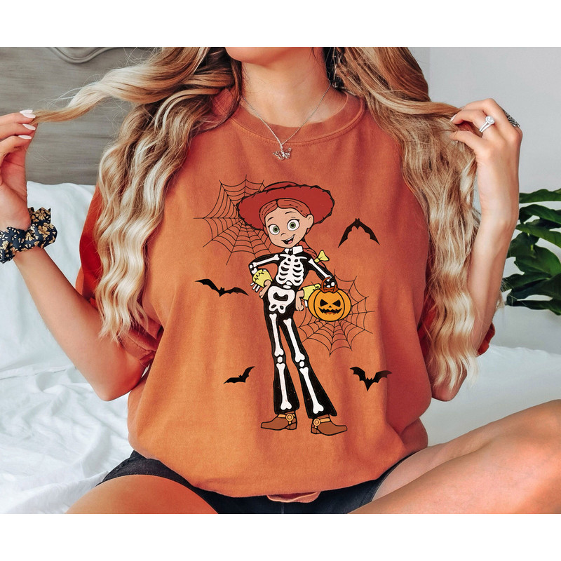 Toy Story Jessie Skeleton Halloween Shirt Walt Disney World Shirt Gift Ideas Men Women.jpg