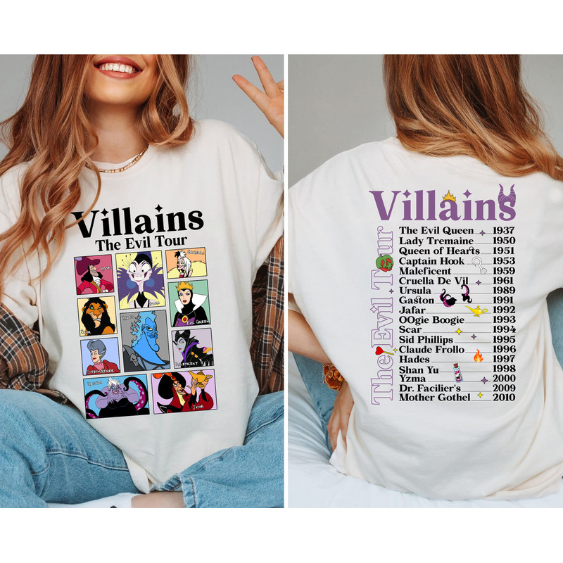 Villains The Evil Tour Disney Villains Shirt Walt Disney World Shirt Gift Ideas Men Women.jpg