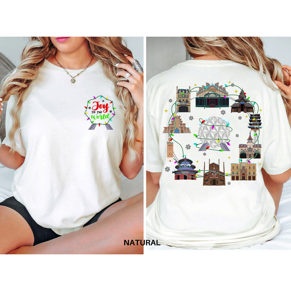 Vintage Joy To The World Disney Epcot Shirt Christmas Shirt Family Matching Walt Disney World Shirt Gift Ideas Men Women.jpg