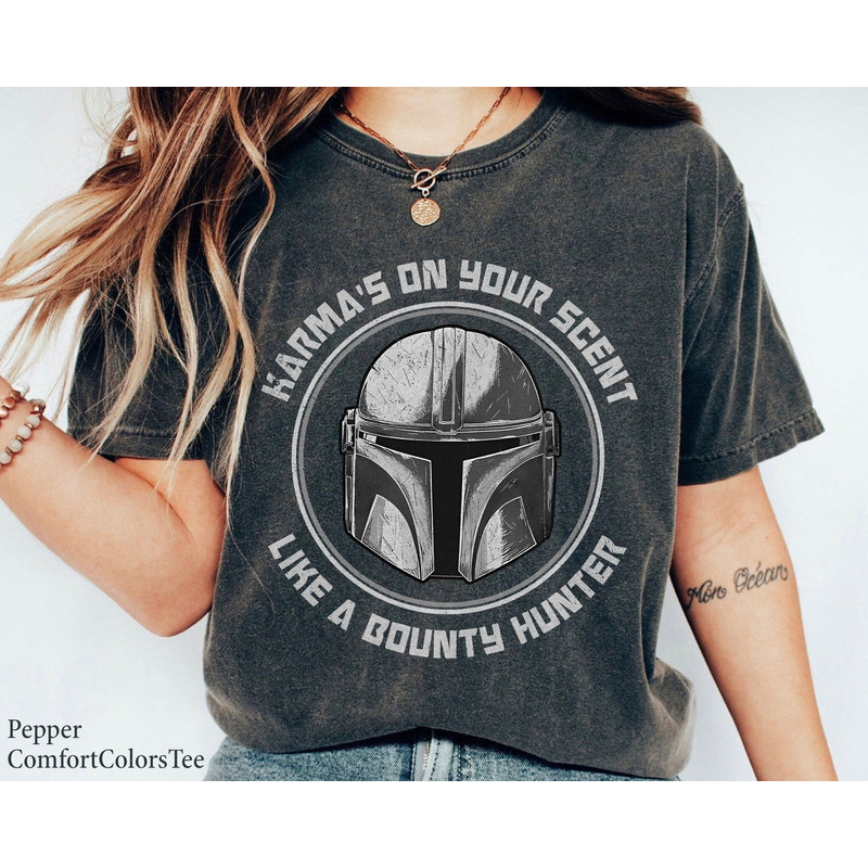 Vintage Karma's On Your Scent Shirt Like A Bounty Hunter Shirt Mandalorian Walt Disney World Shirt Gift Ideas Men Women.jpg