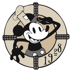 disney steamboat willie mickey mouse 1928 svg