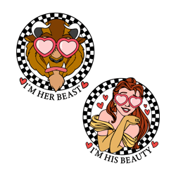 im her beast im his beauty svg