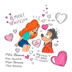 disney a goofy movie max and roxanne png