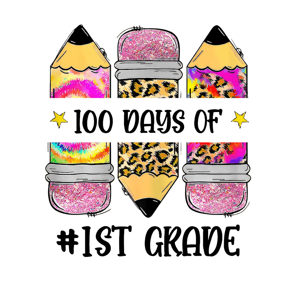0501241075-retro-100-days-of-1st-grade-pencil-png-0501241075png.png