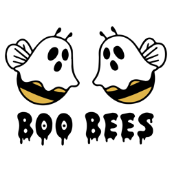 boo bees ghost halloween svg boo bees svg ghost bees svg halloween bees svg