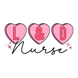 labor and delivery nurse valentine svg