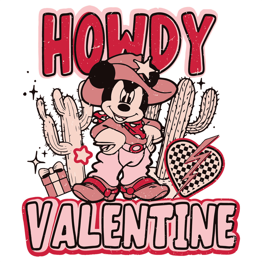 Cowboy Mickey Mouse Howdy Valentine SVG.png