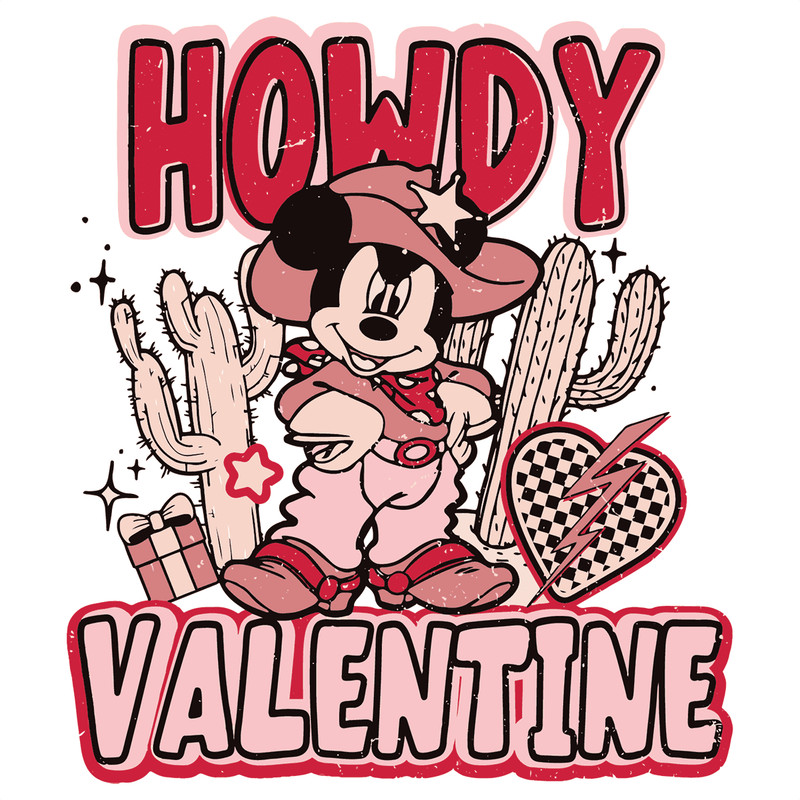 Cowboy Mickey Mouse Howdy Valentine SVG.png