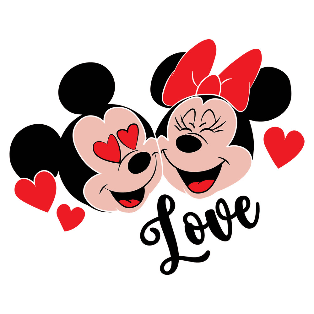 Minnie Mickey Love SVG.png