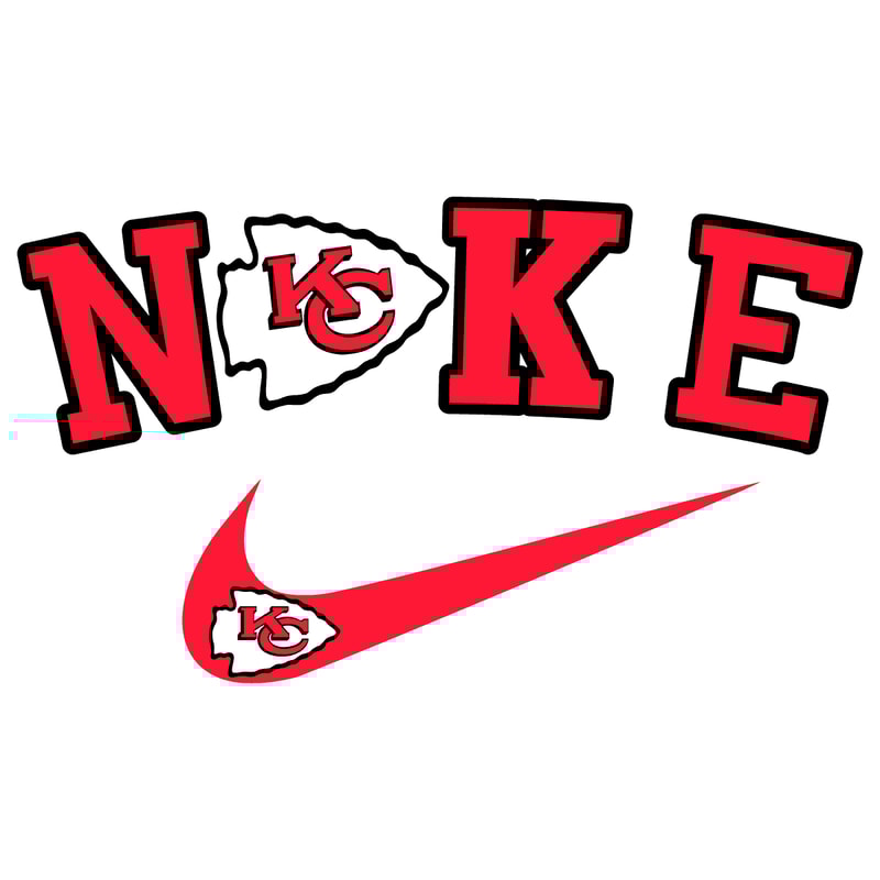 Nike Logo Kansas City Chiefs SVG Digital Download Untitled