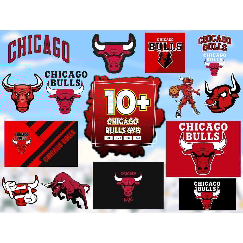 10 Files Chicago Bulls Svg Bundle, Chicago Bulls NBA Svg.png