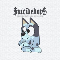 bluey suicideboys the number you have dialed svg