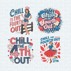 chill the 4th out party in the usa svg