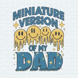 miniature version of my dad melting smiley faces svg