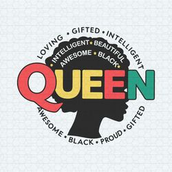 queen awesome beautiful happy juneteenth svg