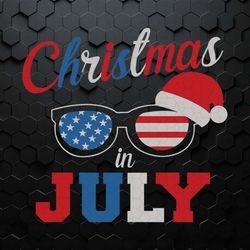 christmas in july summer xmas glasses svg