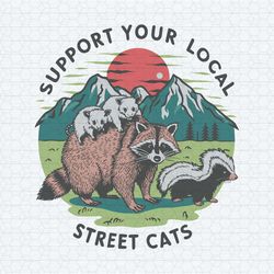 vintage support your local street cats svg
