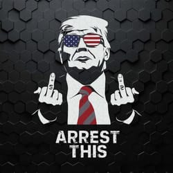 voting for trump 2024 arrest this funny svg