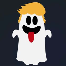 happy halloween with donald trump trumpboo ghost halloween svg
