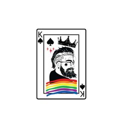 king cards svg trump card svg black men svg spades svg lgbtq rainbow k king card