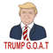 Trump GOAT Greatest Of All Time Patriotic SVG American Flag Trump Supporter SVG.jpg