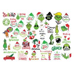 38 file grinch bundle svg dr seuss christmas svg grinch san1ta svg