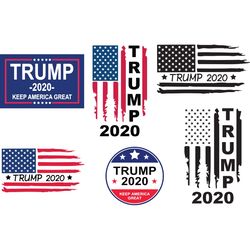 6 files trump us flag bundle svg keep american great svg t1rump flag svg