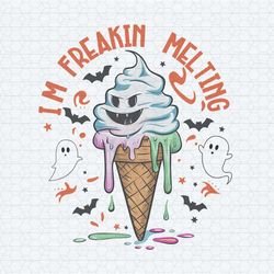 horror i'm freakin melting summer halloween png