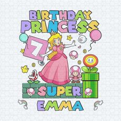 custom birthday princess peach super mario png