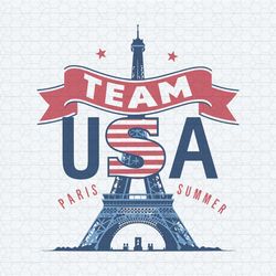 team usa paris summer fan lover support svg