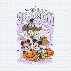 tis the season mickey and friends halloween png