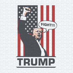donald trump fight election 2024 us flag svg