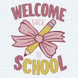 pencil cute welcome back to school svg