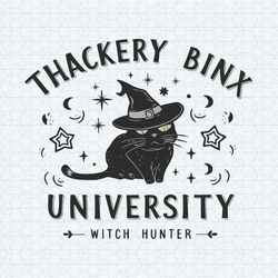 vintage thackery binx university witch hunter svg