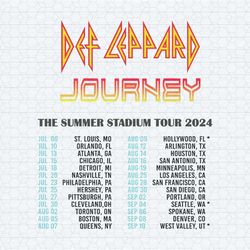 def leppard summer stadium tour 2024 timeline svg