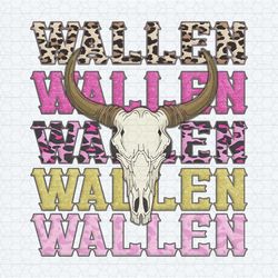 morgan wallen western bull skull png