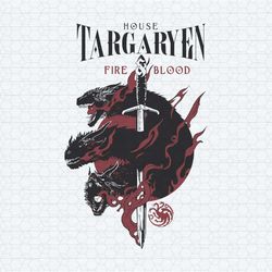 retro house targaryen fire blood svg