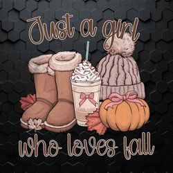 cozy season just a girl who loves fall png