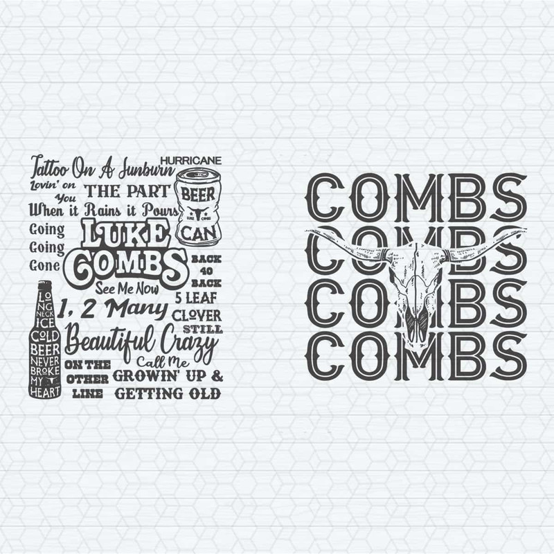 Luke Combs Tattoo On A Sunburn Bull Head SVG.jpg