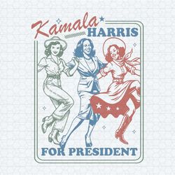 kamala harris for president dancing girl svg