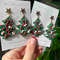 Christmas Tree Polymer Clay Earrings 3