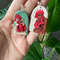 Rooster Polymer Clay Earrings 2