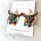 Bohemian Bull Skull Clay Earrings Longhorn Western Earrings Cow Clay Earrings 3