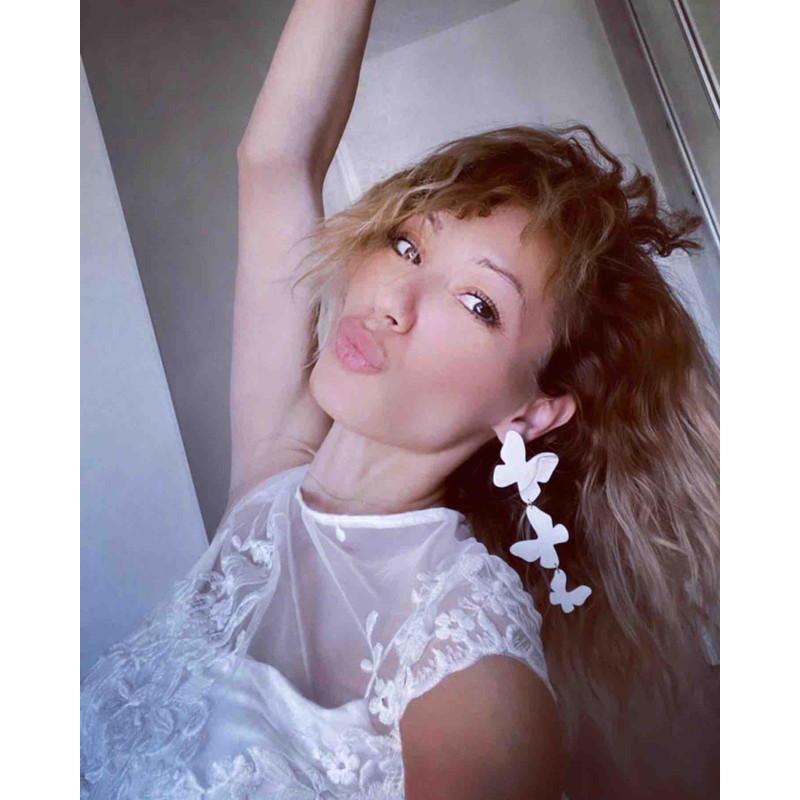 Butterfly Clay Earrings Large And Long Summer Earrings White Butterfly Gift For Her 4