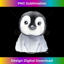 Baby Penguin Chick Watercolor - Sophisticated PNG Sublimation File - Challenge Creative Boundaries